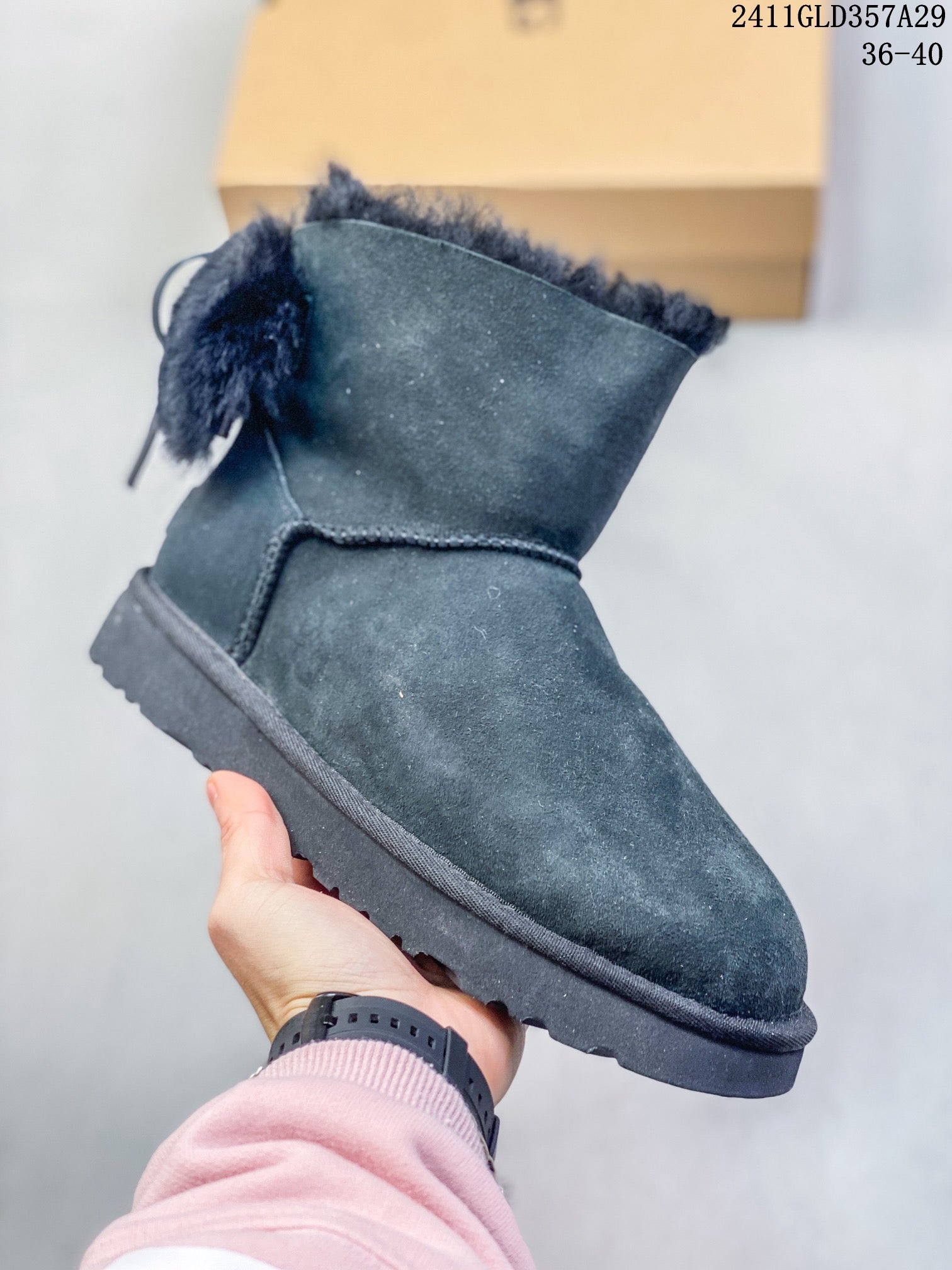 UGG Women's Mini Double Bow Snow Boots - Comfortable & Stylish