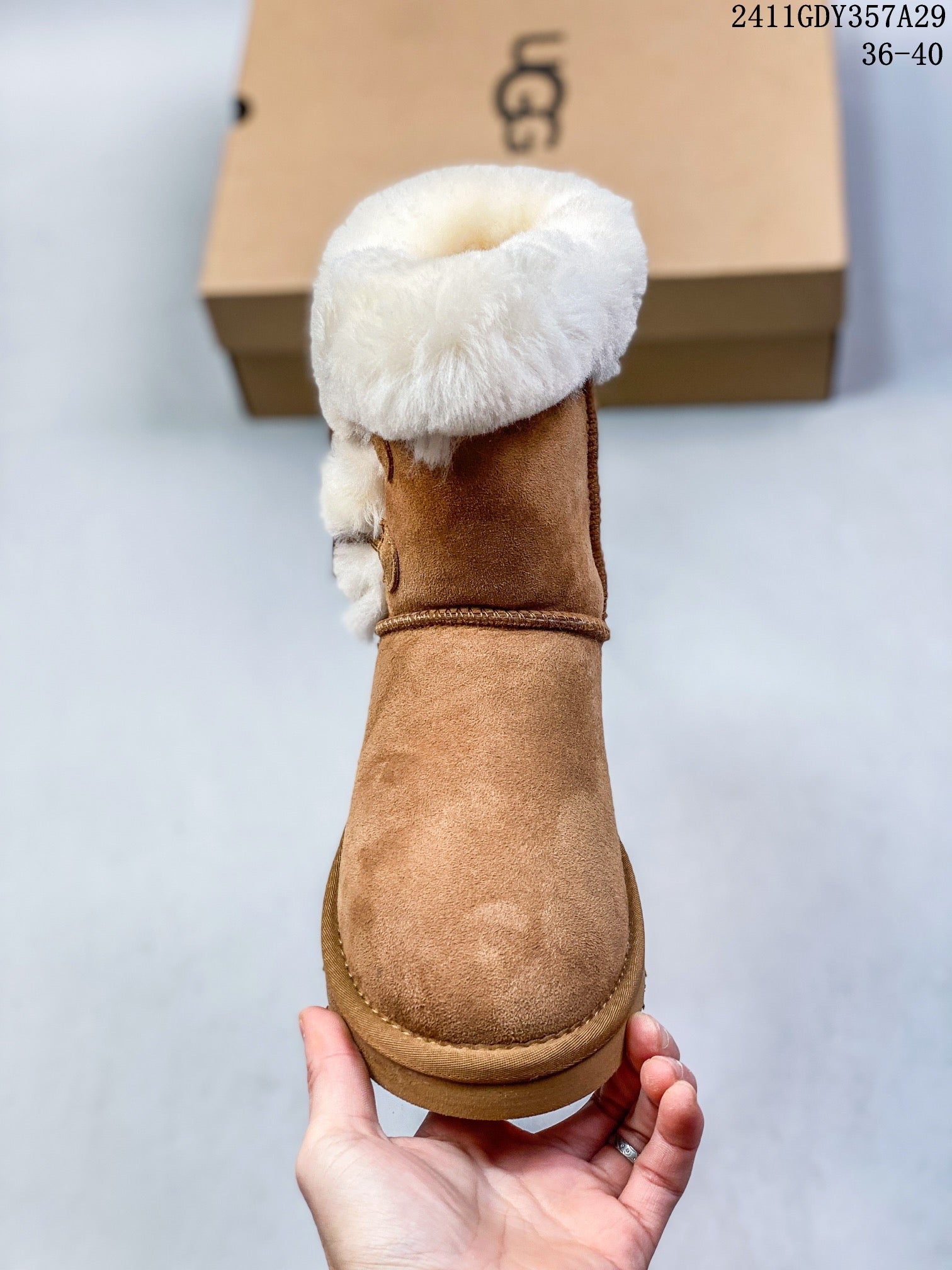 Women's 2024 Horn Buckle Sheepskin Snow Boots | Premium Winter Footwear