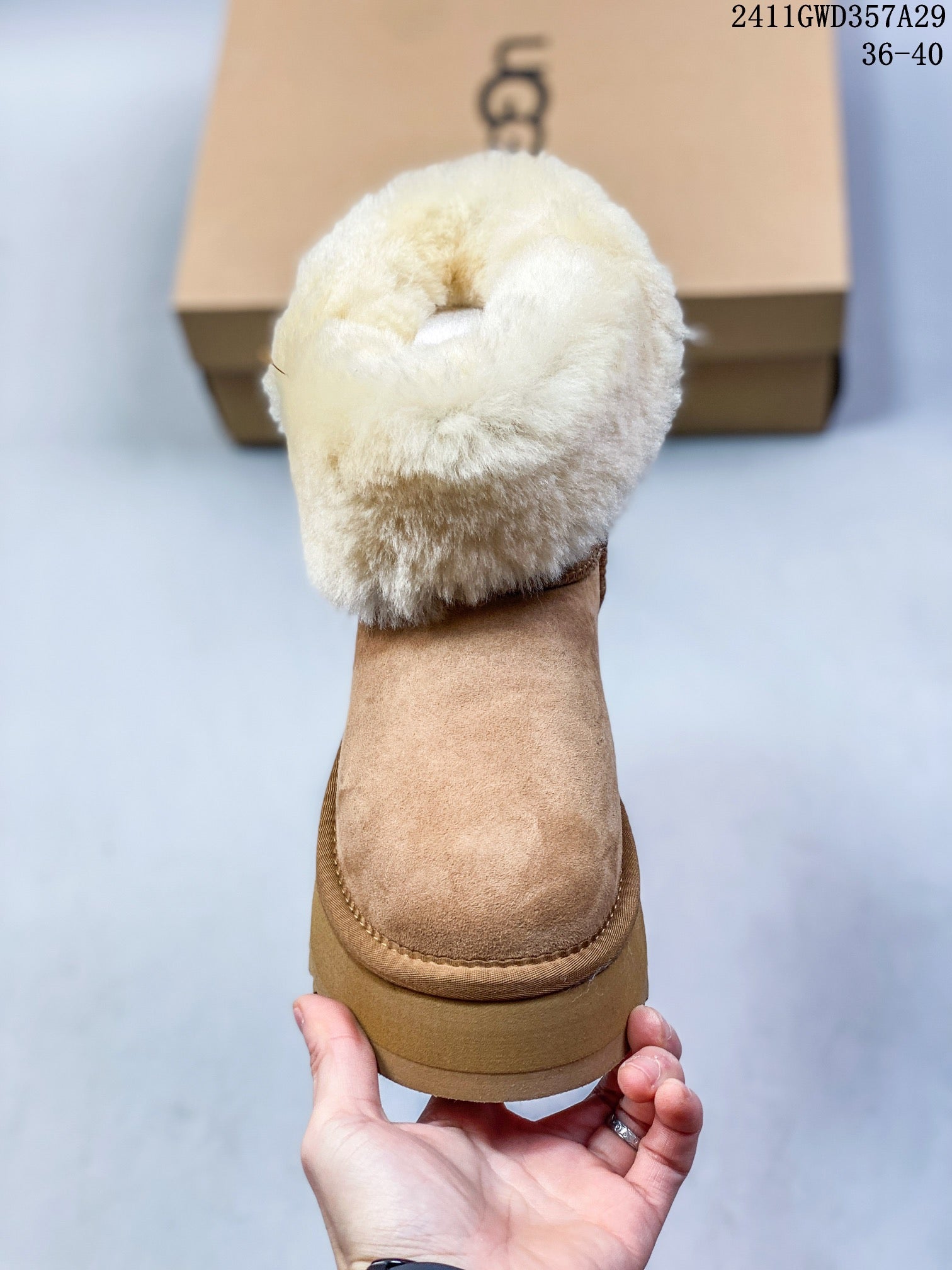 Women's 2024 Premium Thick-Soled Fur Snow Boots - Warm, Fashionable, Non-Slip UGG Style