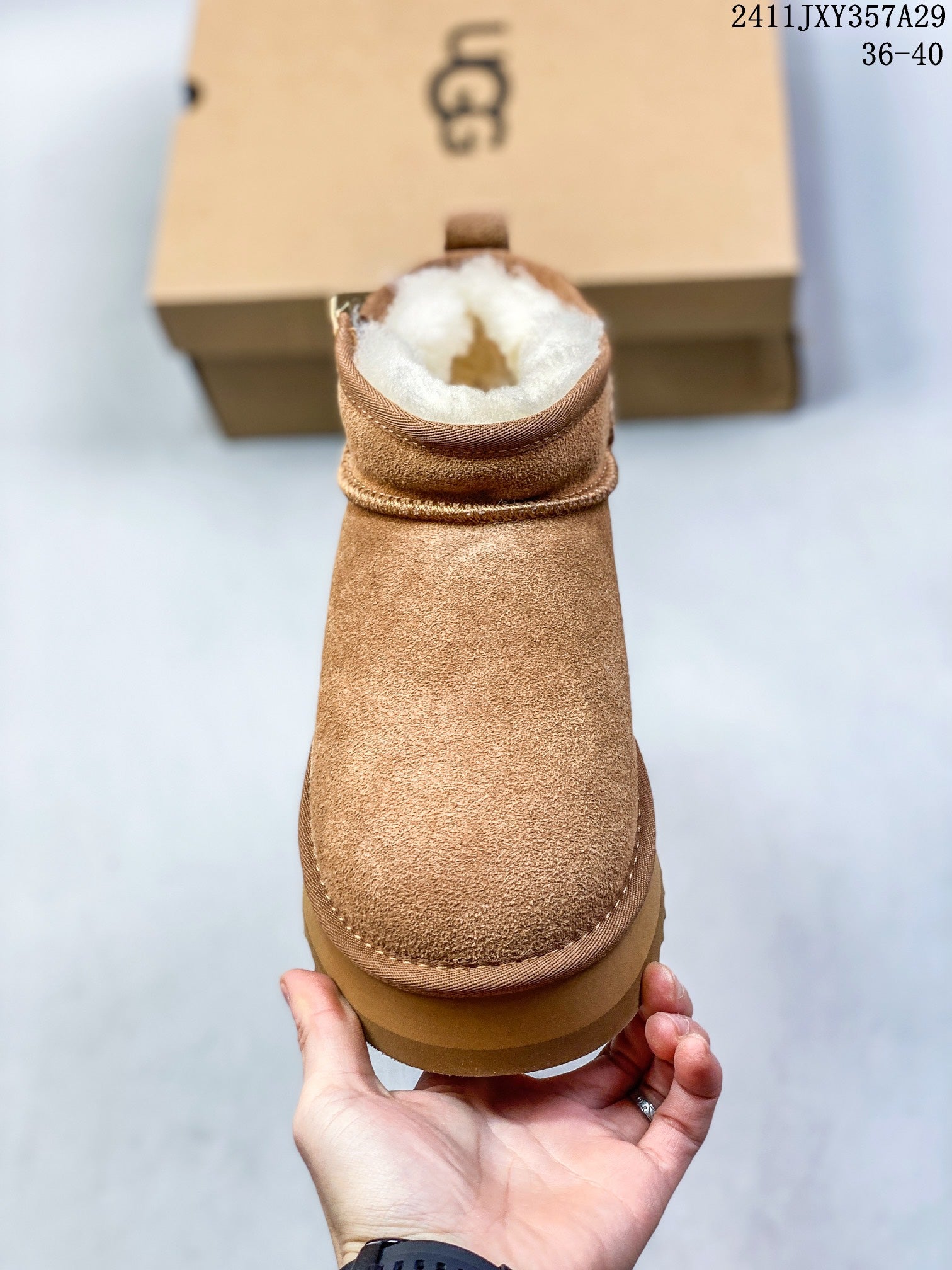 Women's Thick Soled Winter Snow Boots - UGG-Style Velvet Fur Booties