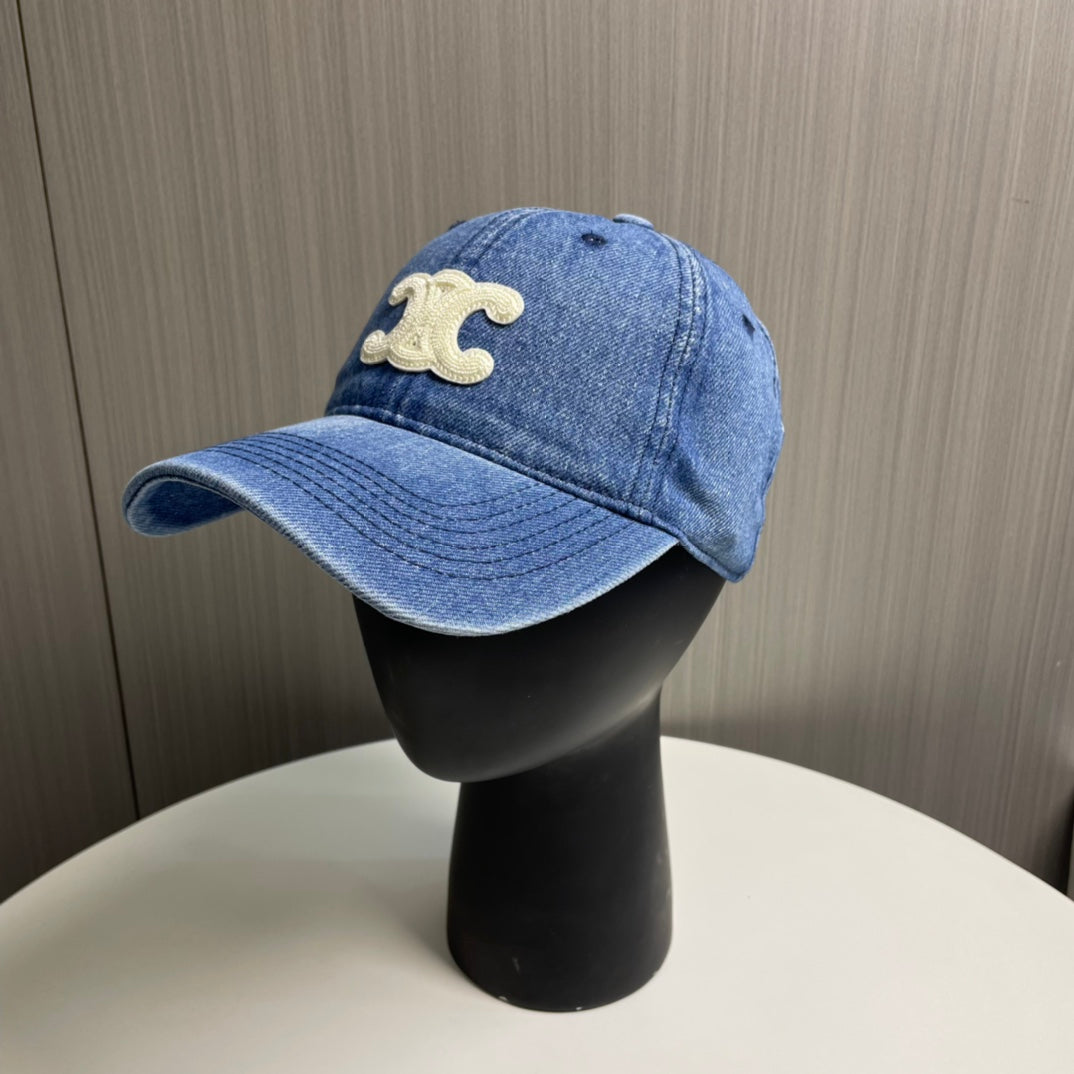 Celine Denim Baseball Cap - Stylish Everyday Essential