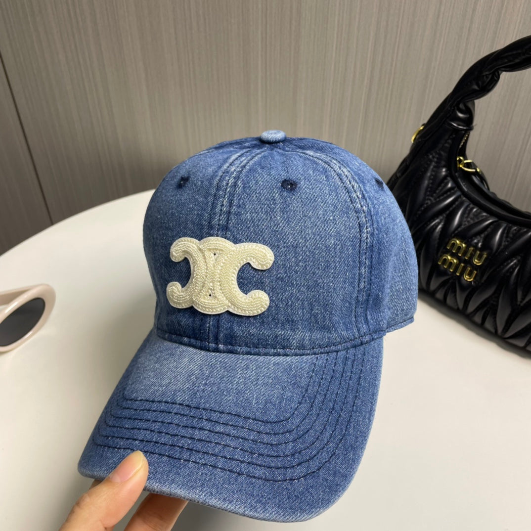 Celine Denim Baseball Cap - Stylish Everyday Essential