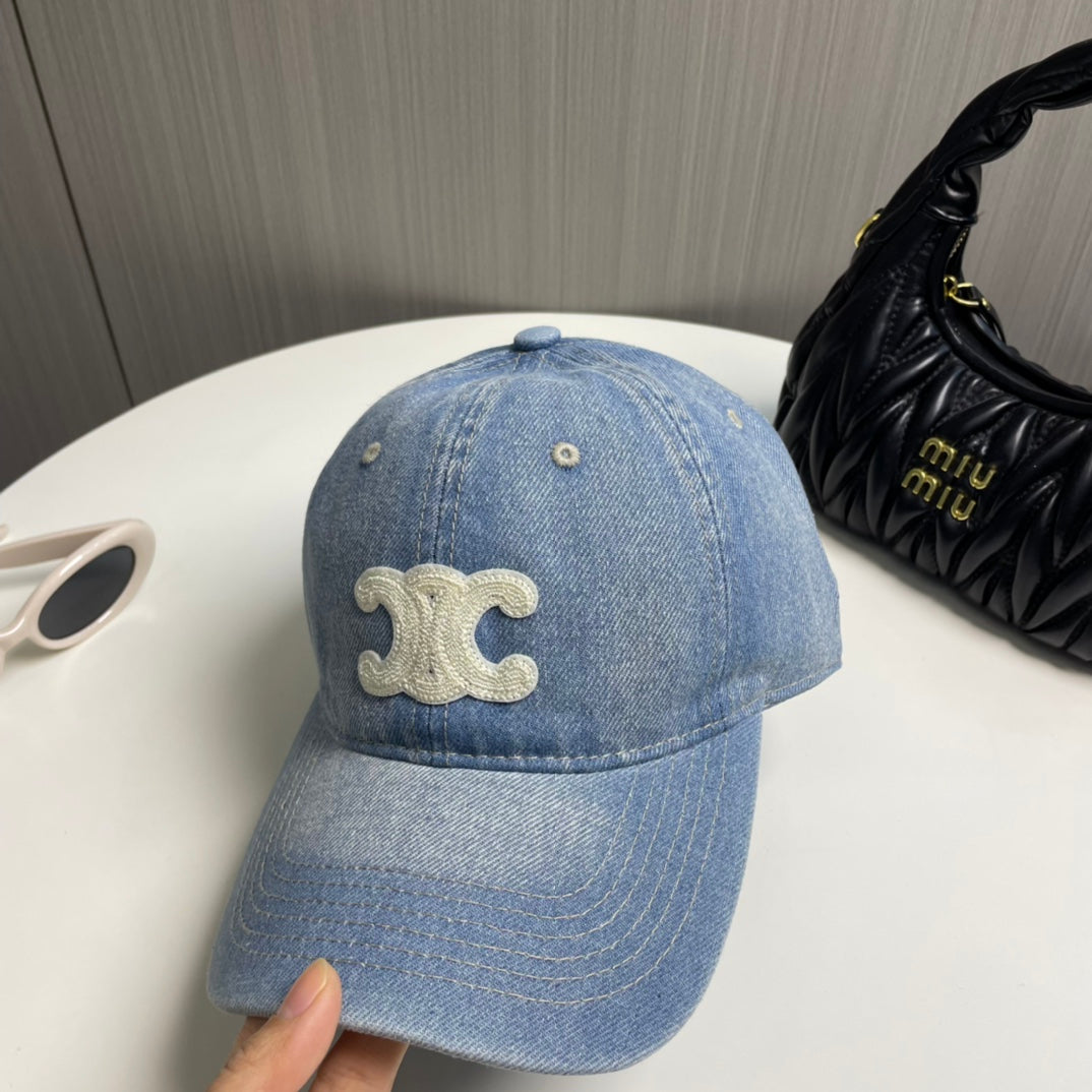 Celine Denim Baseball Cap - Stylish Streetwear Essential