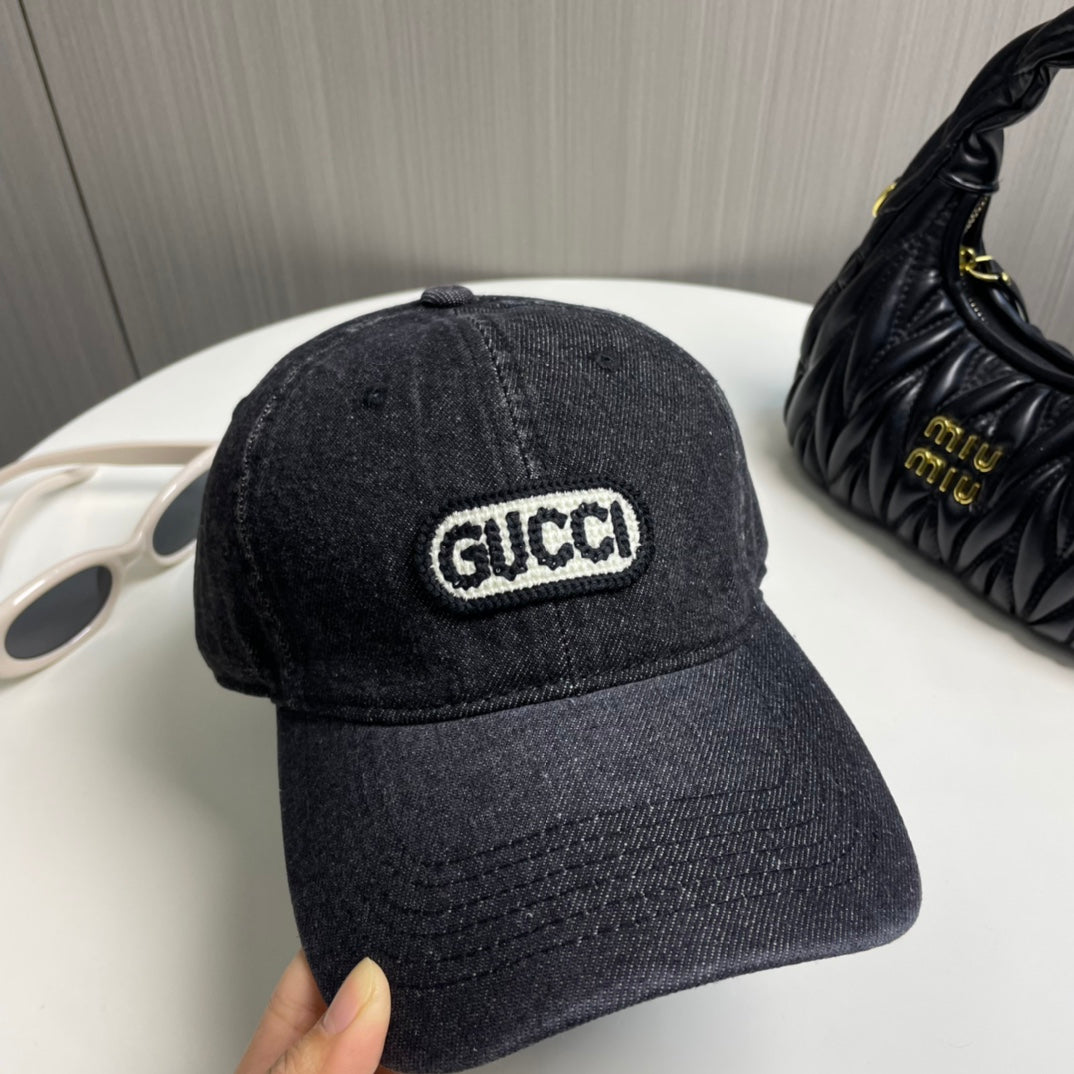 Gucci Denim Baseball Cap - Luxury Headwear