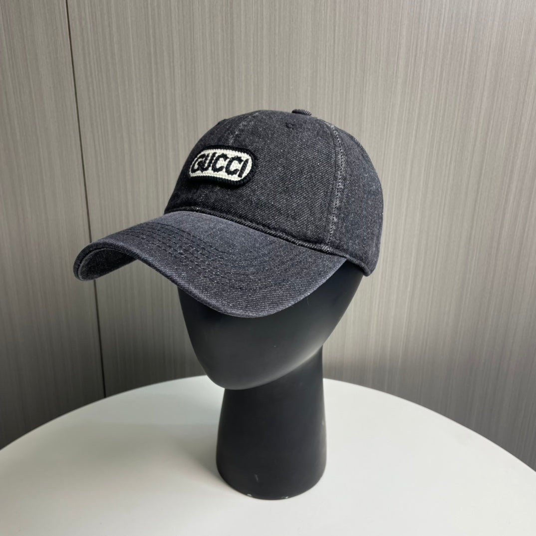Gucci Denim Baseball Cap - Luxury Headwear