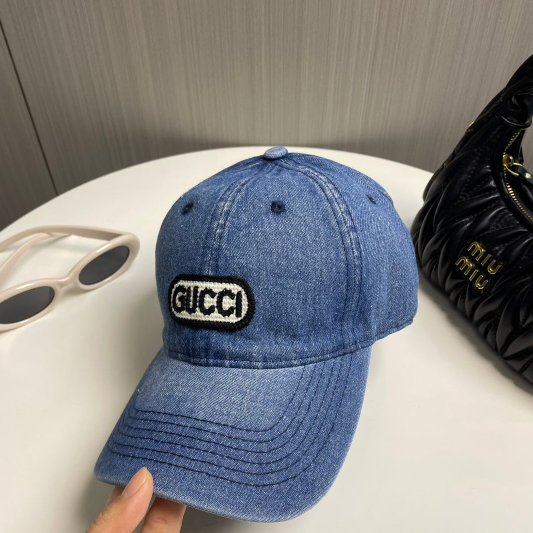 Gucci Denim Baseball Cap - Exquisite Craftsmanship & Classy Design