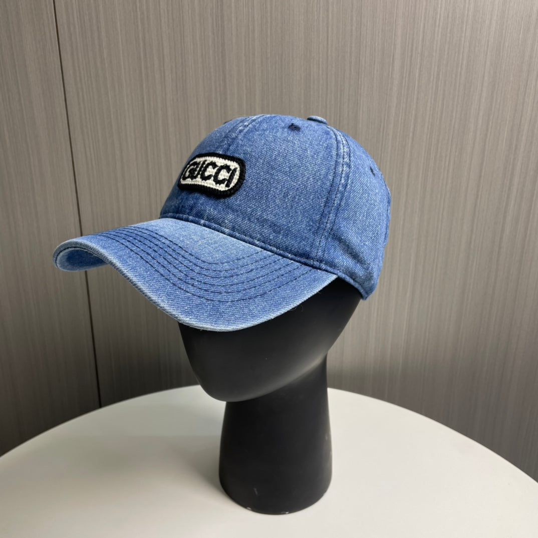Gucci Denim Baseball Cap - Exquisite Craftsmanship & Classy Design