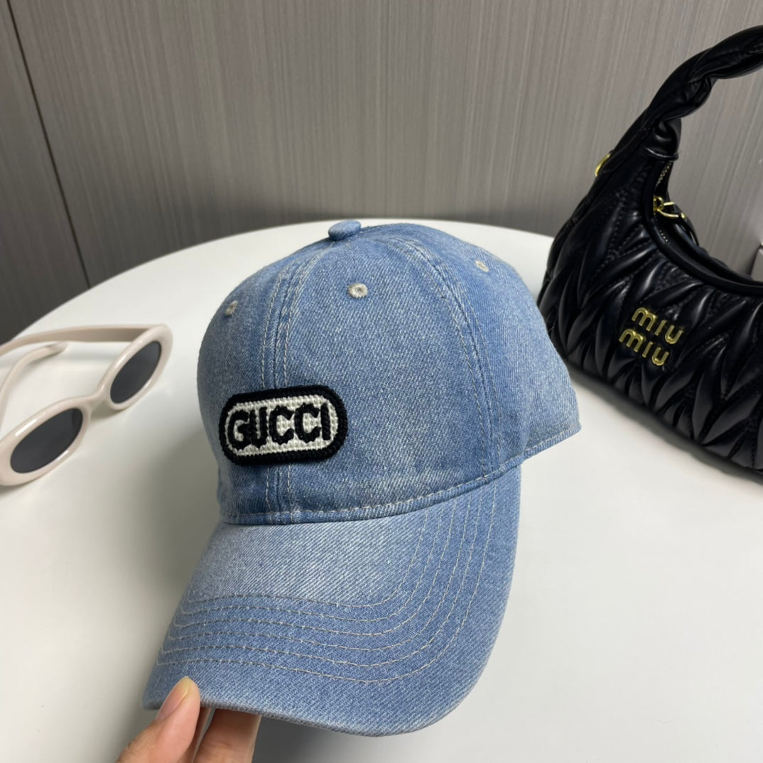 Gucci Denim Baseball Cap - Luxury Streetwear