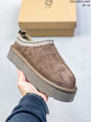 Women's UGG Tazz Ethnic Style Snow Boots - Half Drag Fur Slippers