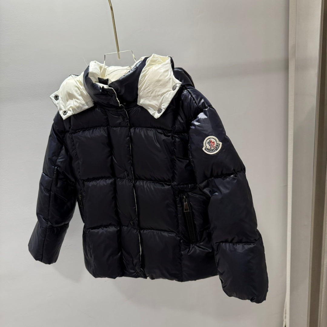 Moncler Kids' Color-Blocked Checkered Down Jacket - Winter Collection