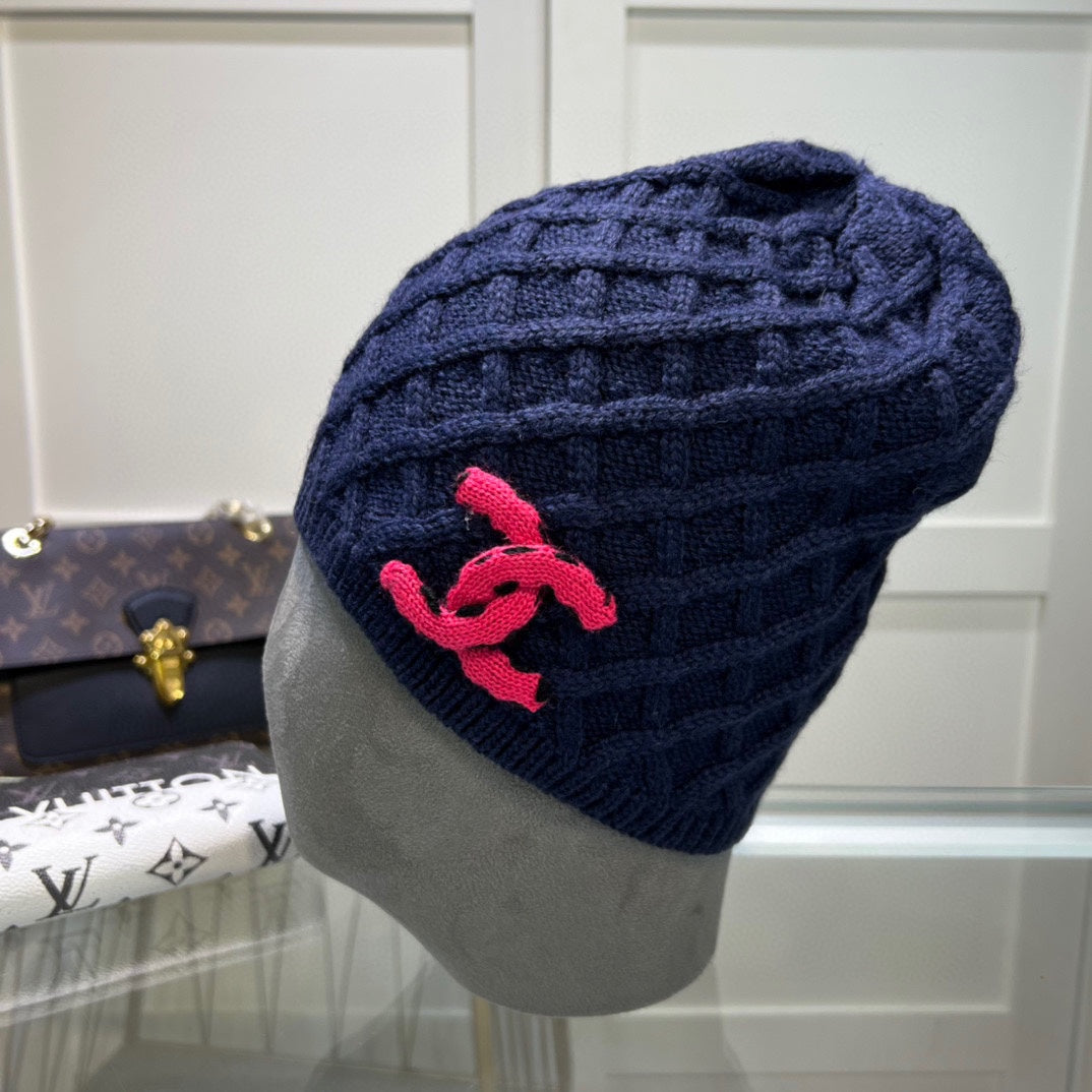 Luxury Chanel Autumn/Winter Wool Knit Hat