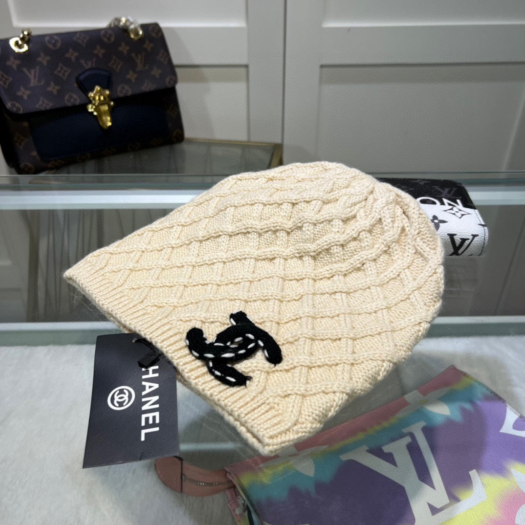 Chanel Autumn-Winter Wool Knit Hat