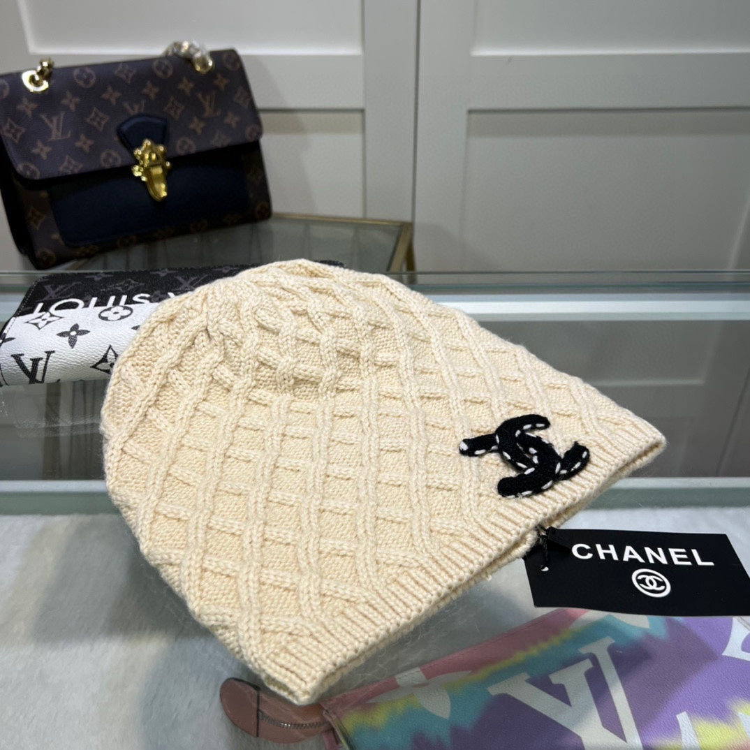 Chanel Autumn-Winter Wool Knit Hat