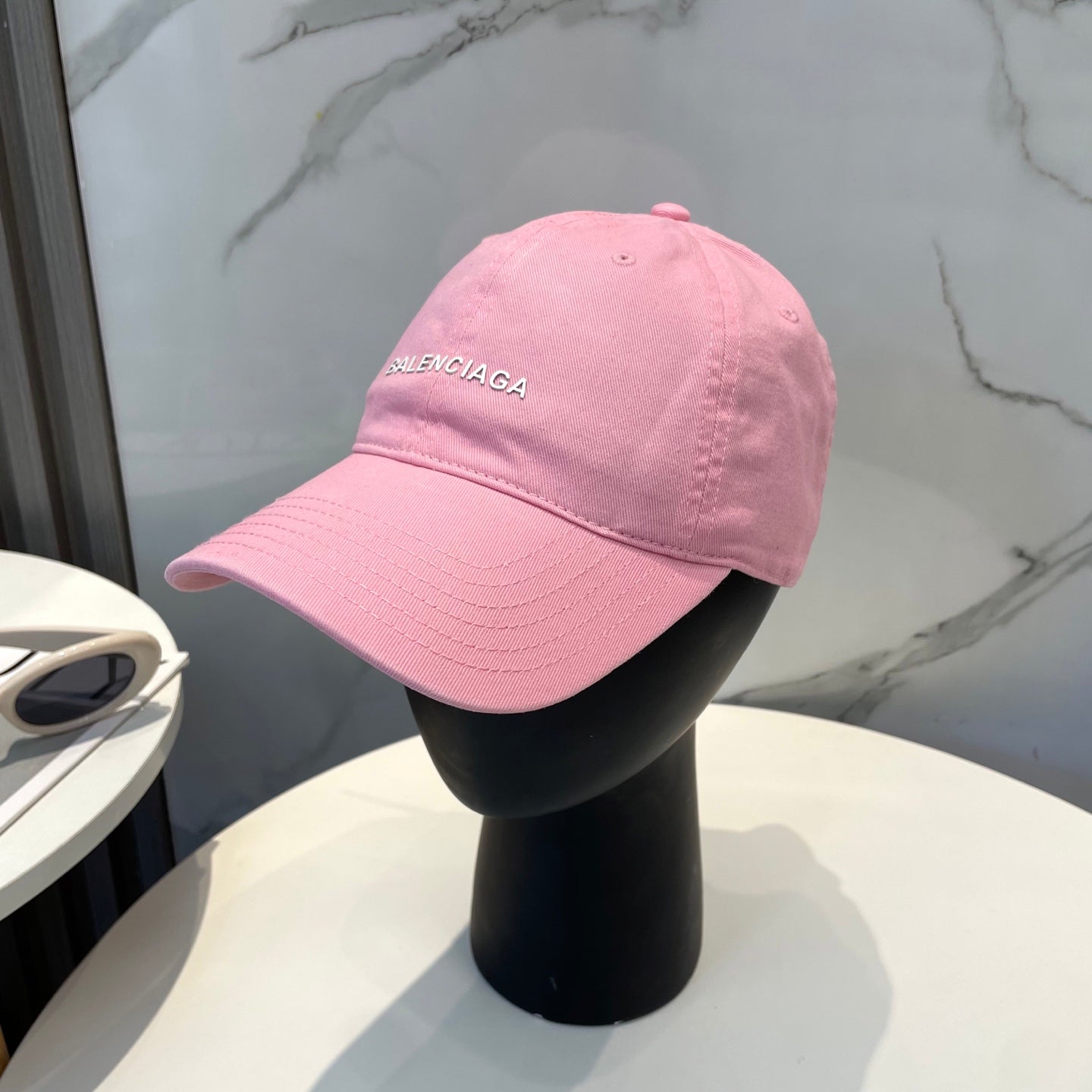 Balenciaga Washed Cotton Baseball Cap - Unisex Adjustable Style