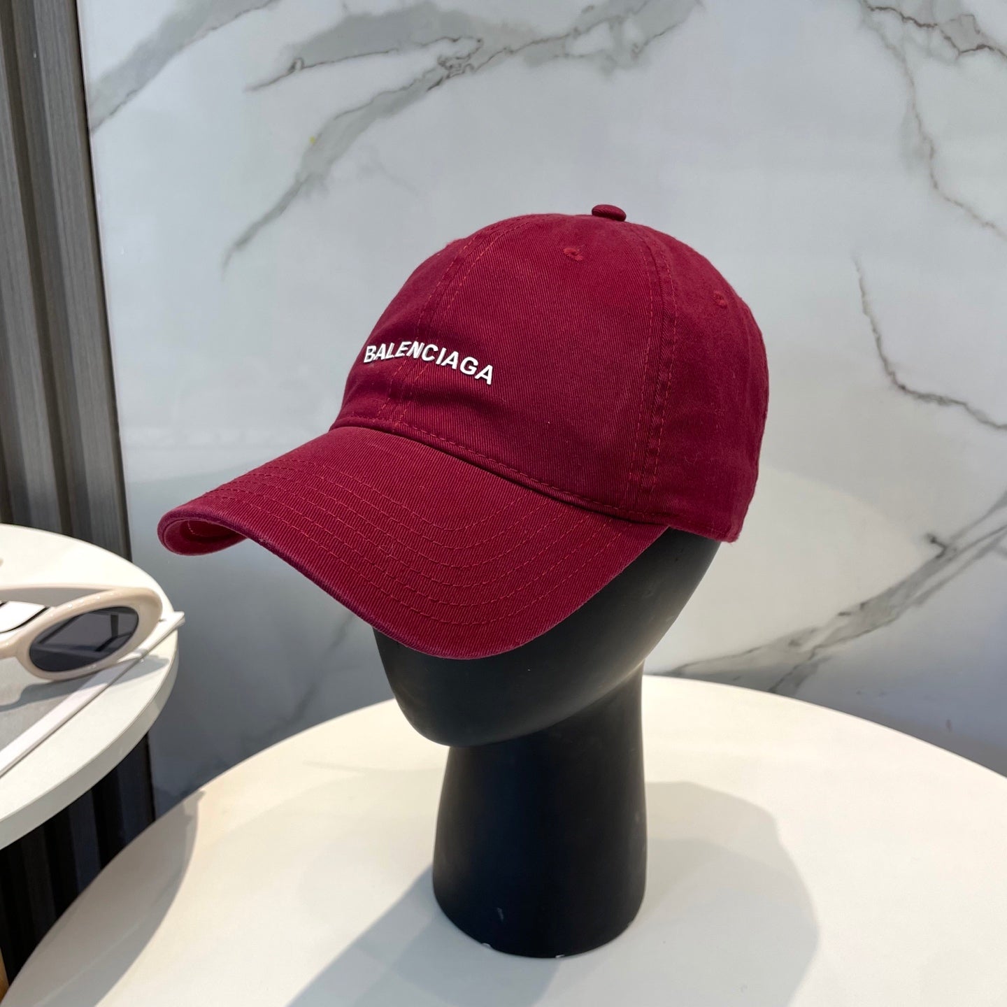 Balenciaga Unisex Washed Cotton Baseball Cap - Adjustable Style