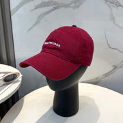 Balenciaga Unisex Washed Cotton Baseball Cap - Adjustable Style