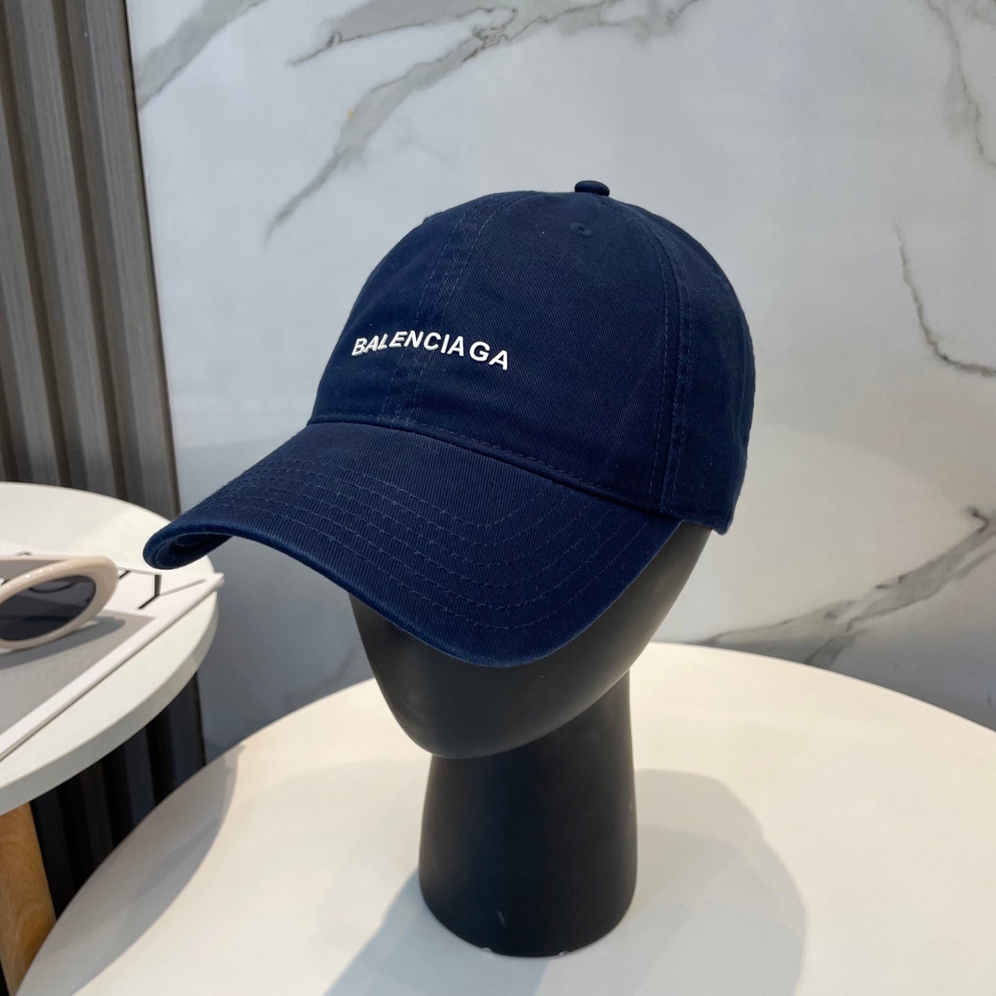 Balenciaga Washed Cotton Baseball Cap - Unisex Adjustable Fashion Hat