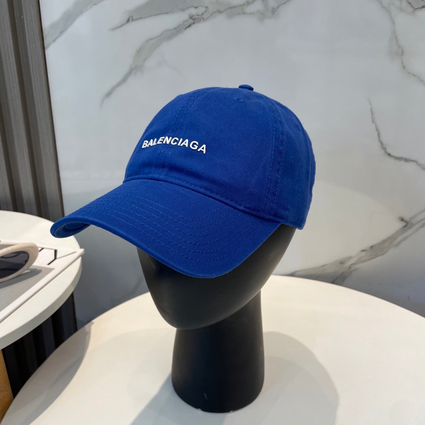 Balenciaga Washed Cotton Baseball Cap - Unisex Adjustable Fashion Hat