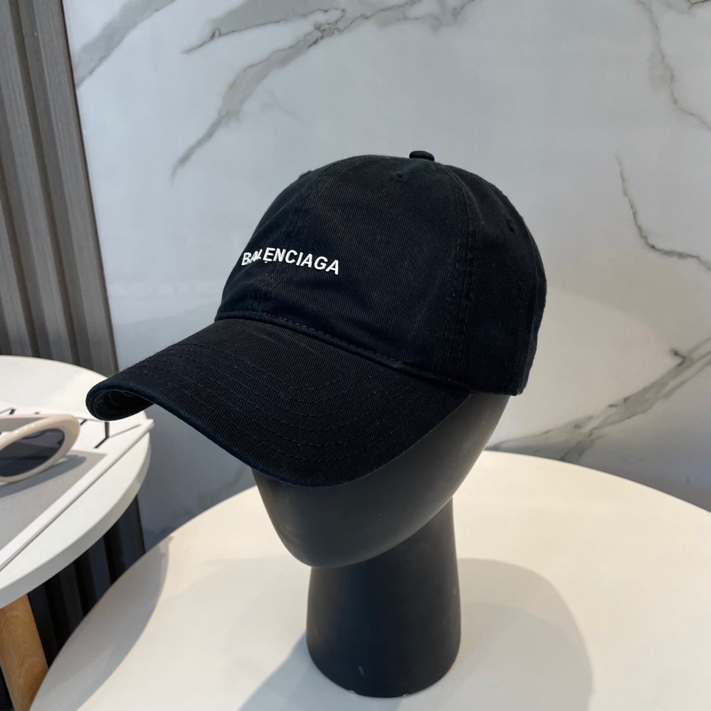 Unisex Balenciaga Washed Cotton Baseball Cap