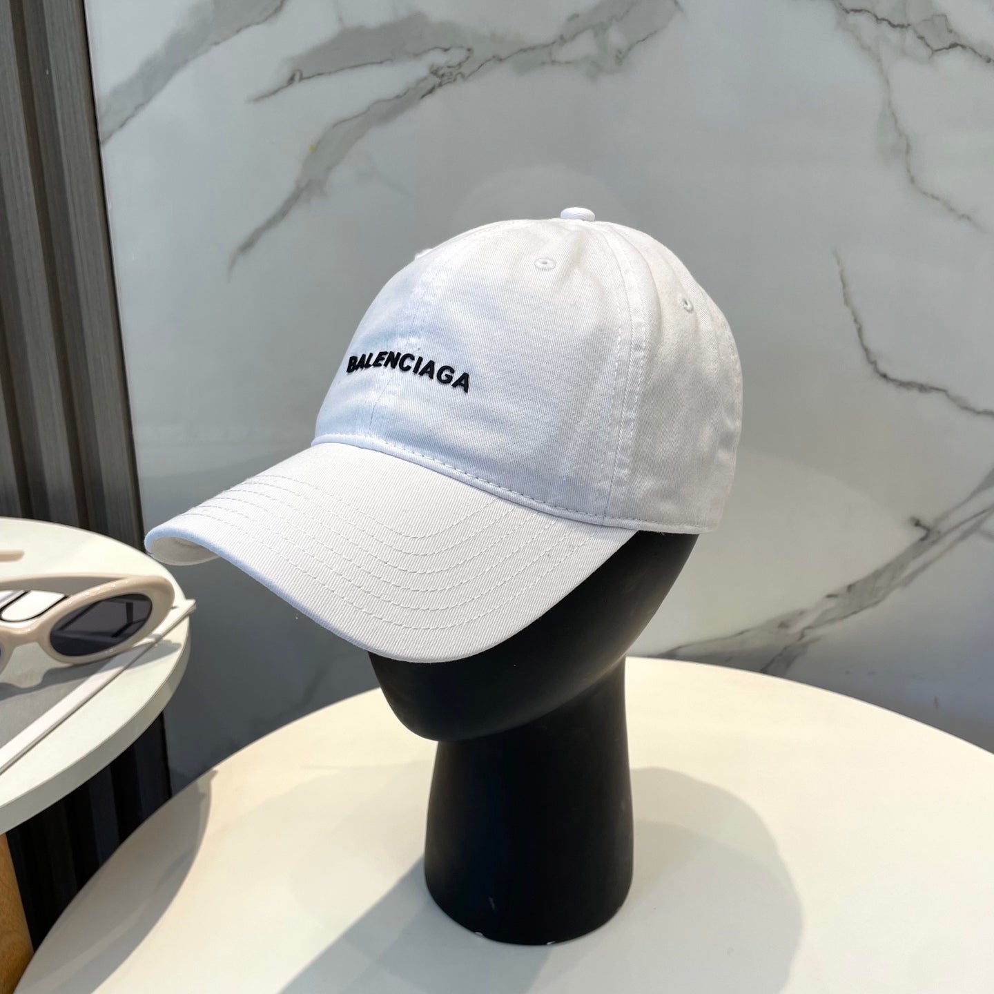Unisex Balenciaga Washed Cotton Baseball Cap