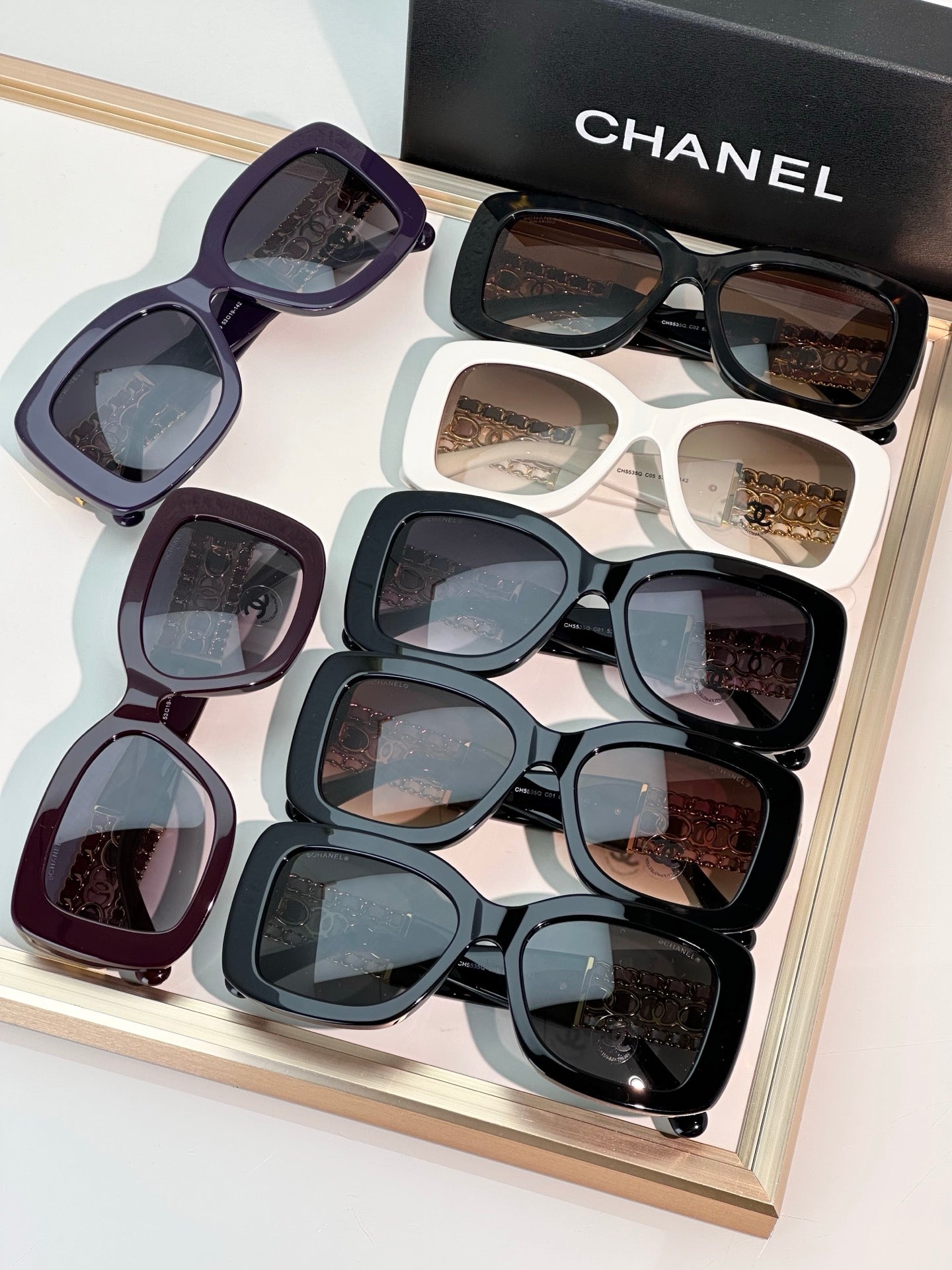 Chanel CH5535Q Oversized Sunglasses - 53-19-145