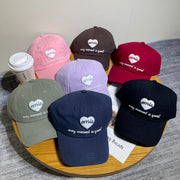 Emis Korean Style Embroidered Baseball Cap