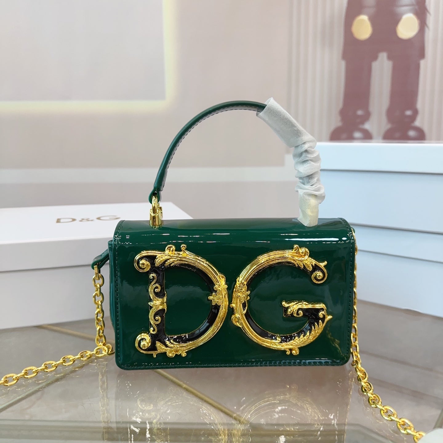 Dolce & Gabbana Chain Bag - Elegant Gift Box Packaging