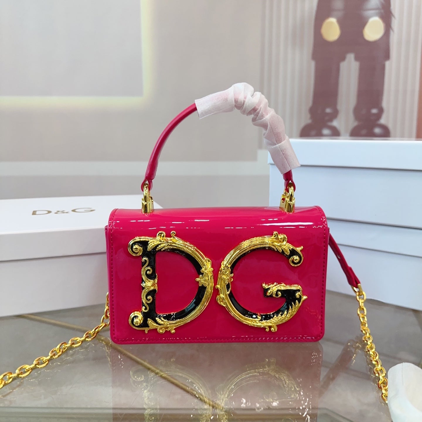 Dolce & Gabbana Chain Bag - Elegant Gift Box Packaging