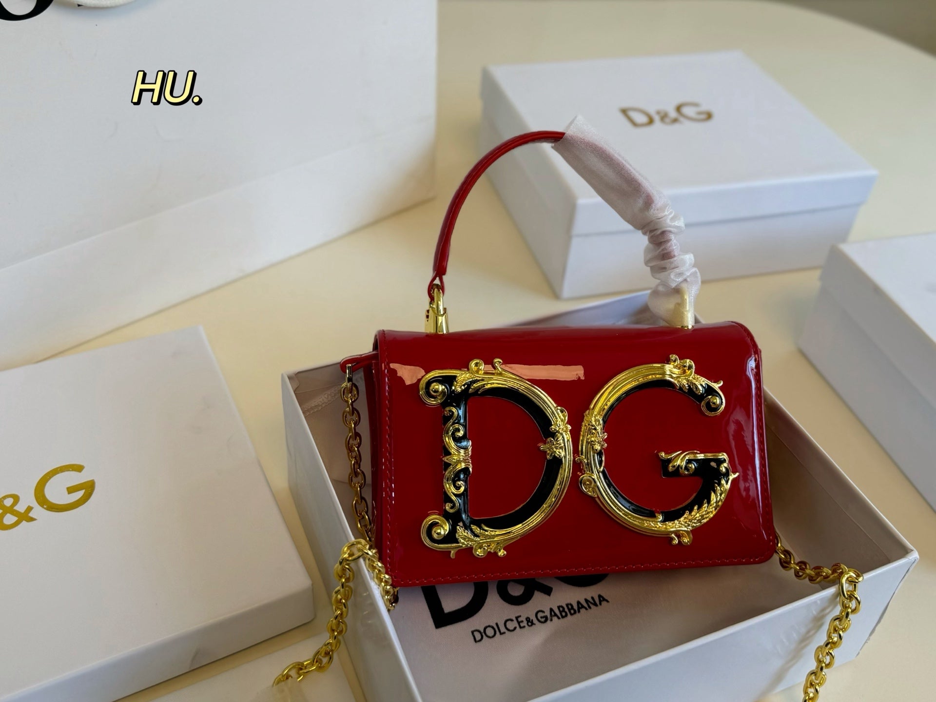 D&G Dolce & Gabbana Hand Chain Bag - Classic Logo, Modern Design
