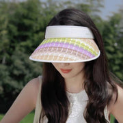 Women's Celine UV Protection Straw Hat - Large Brim Sunshade