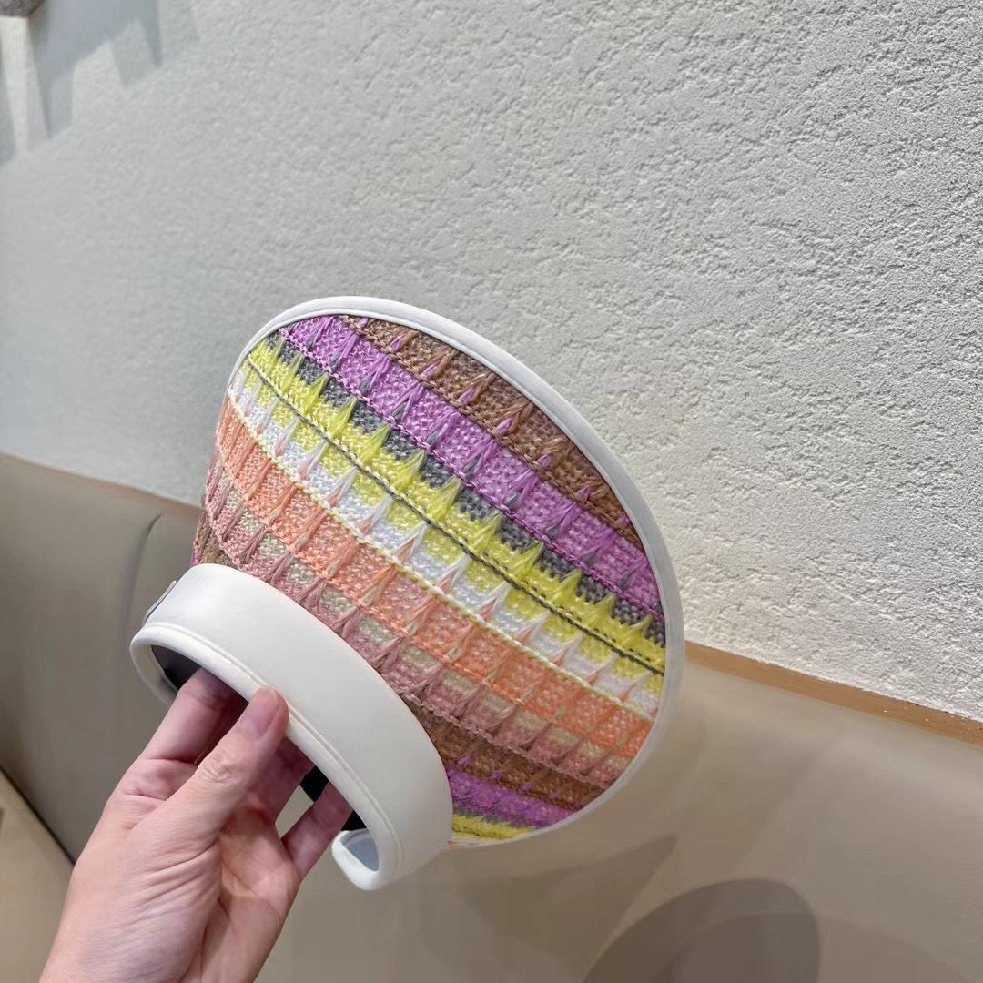 Women's Celine UV Protection Straw Hat - Large Brim Sunshade