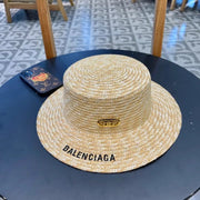 Balenciaga 2024 Early Spring Wheat Straw Hat