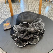 Women's Dior Korean Style Sun Hat - Foldable UV Protection with Large Flower Design