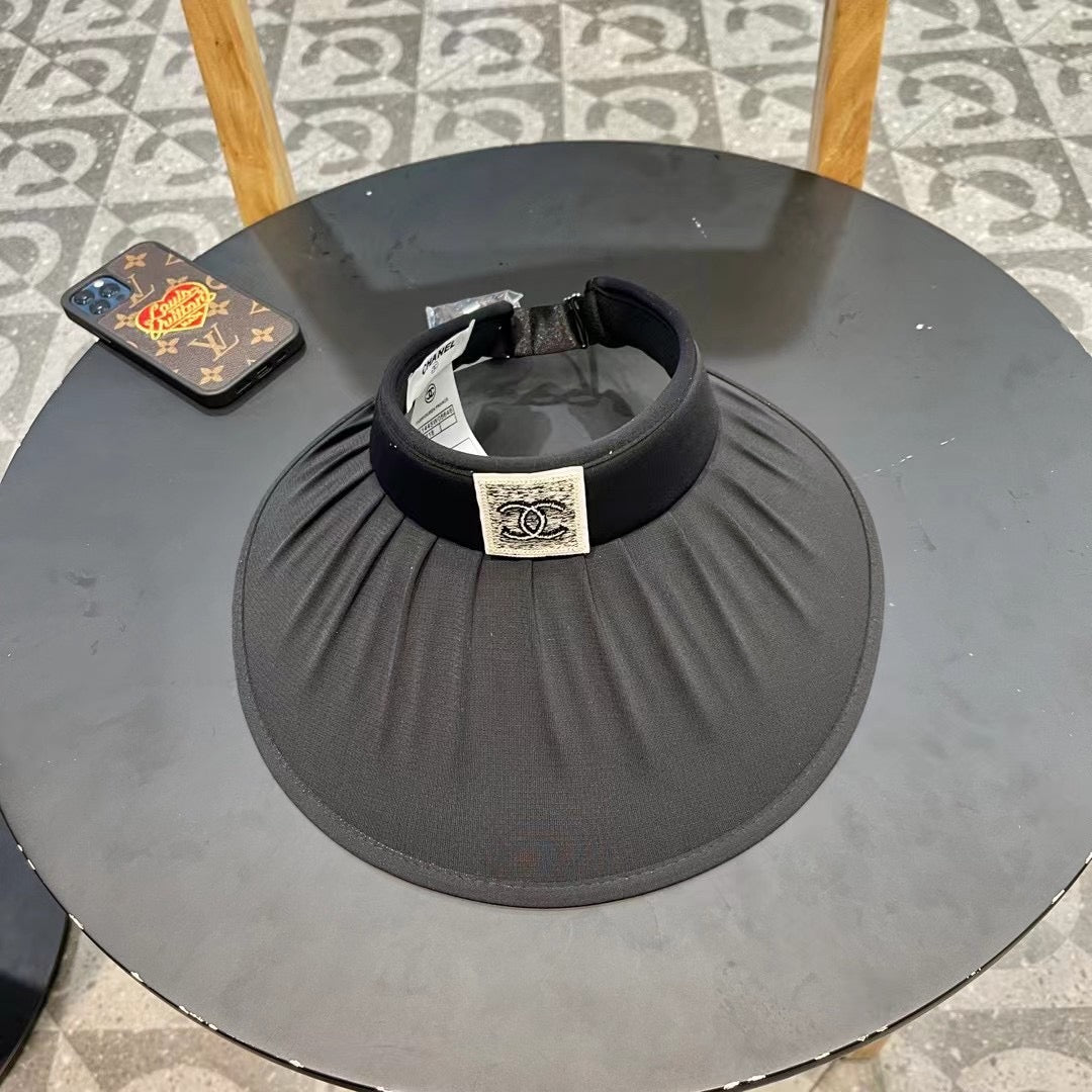 Women's Chanel Large Brim Sun Protection Hat - UV Protection & Versatile Design