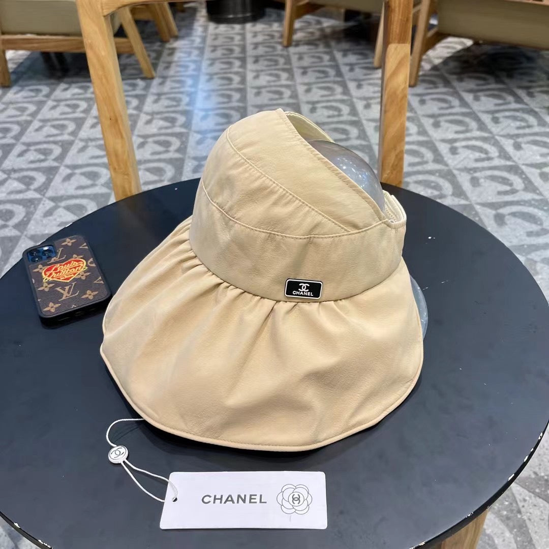 Chanel-Inspired Fabric Sun Hat - Versatile Bow Fisherman Style