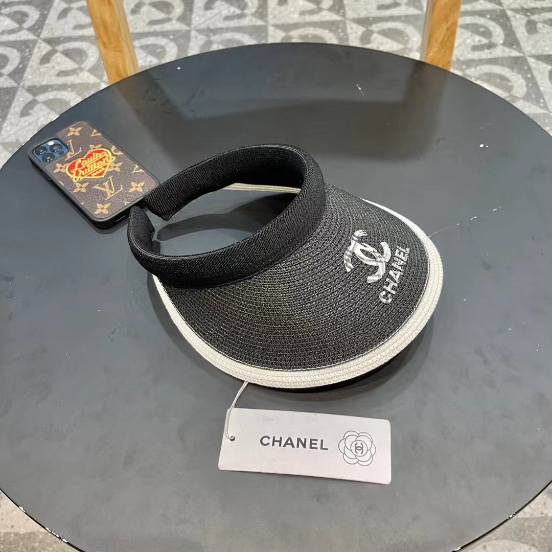 Women's Chanel Summer Straw Hat - UV Protection Beach Hat