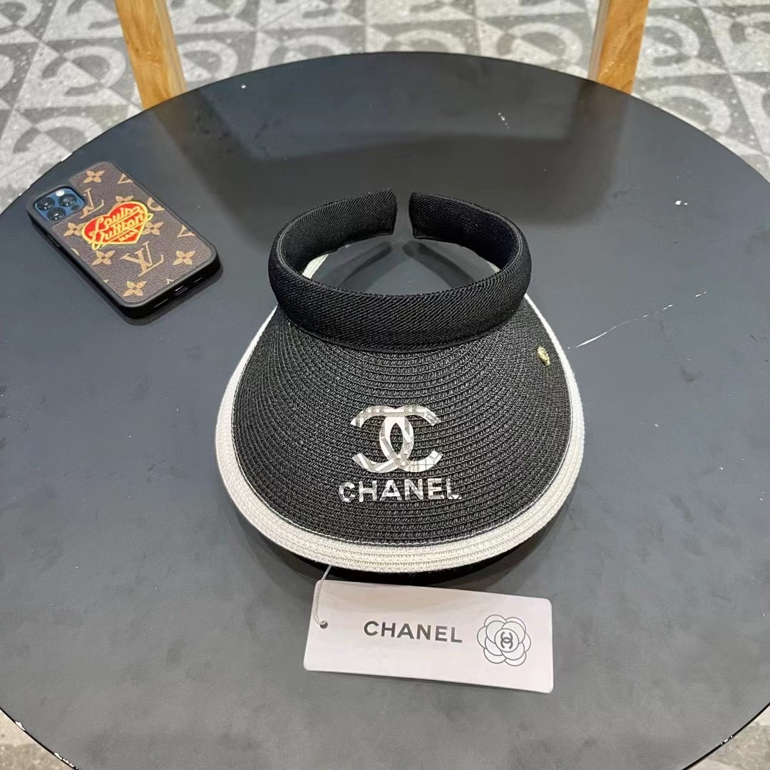 Women's Chanel Summer Straw Hat - UV Protection Beach Hat