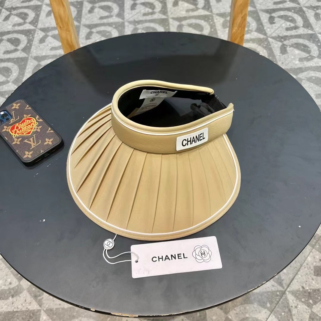 Chanel Women's Summer Sun Hat - Stylish UV Protection Big Brim