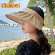 Chanel Women's Summer Sun Hat - Stylish UV Protection Big Brim