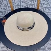 Dior 2024 New Model Round Brim Straw Hat