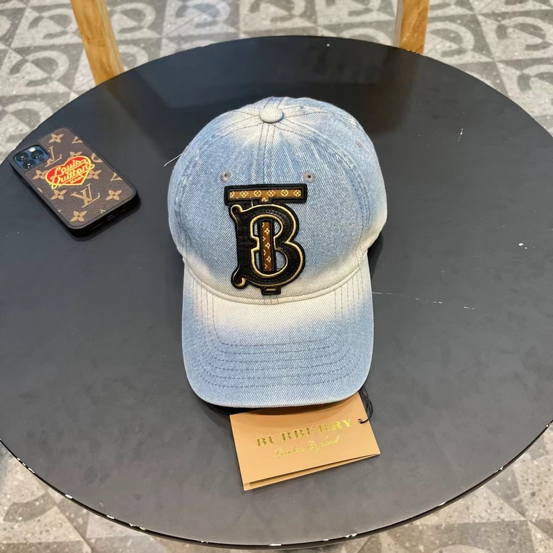 Burberry 2024 Gradient Denim Baseball Cap - Stylish & Versatile