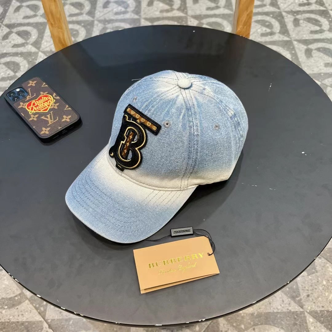 Burberry 2024 Gradient Denim Baseball Cap - Stylish & Versatile
