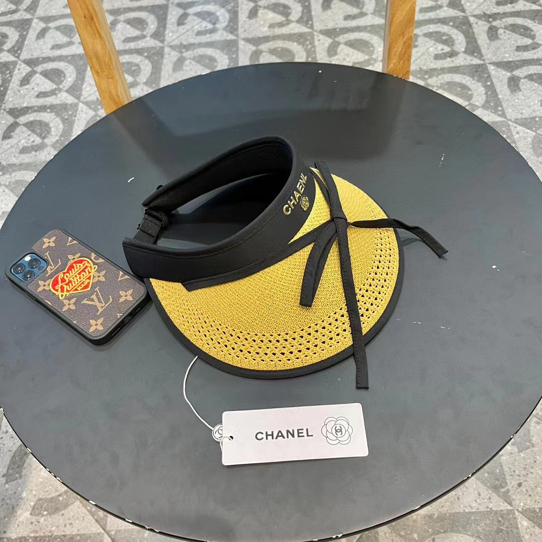 Women's Wide Brim Collapsible Sun Hat with Cute Bow