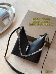 Givenchy V-Shaped Cut Out Handbag in Cowhide Leather