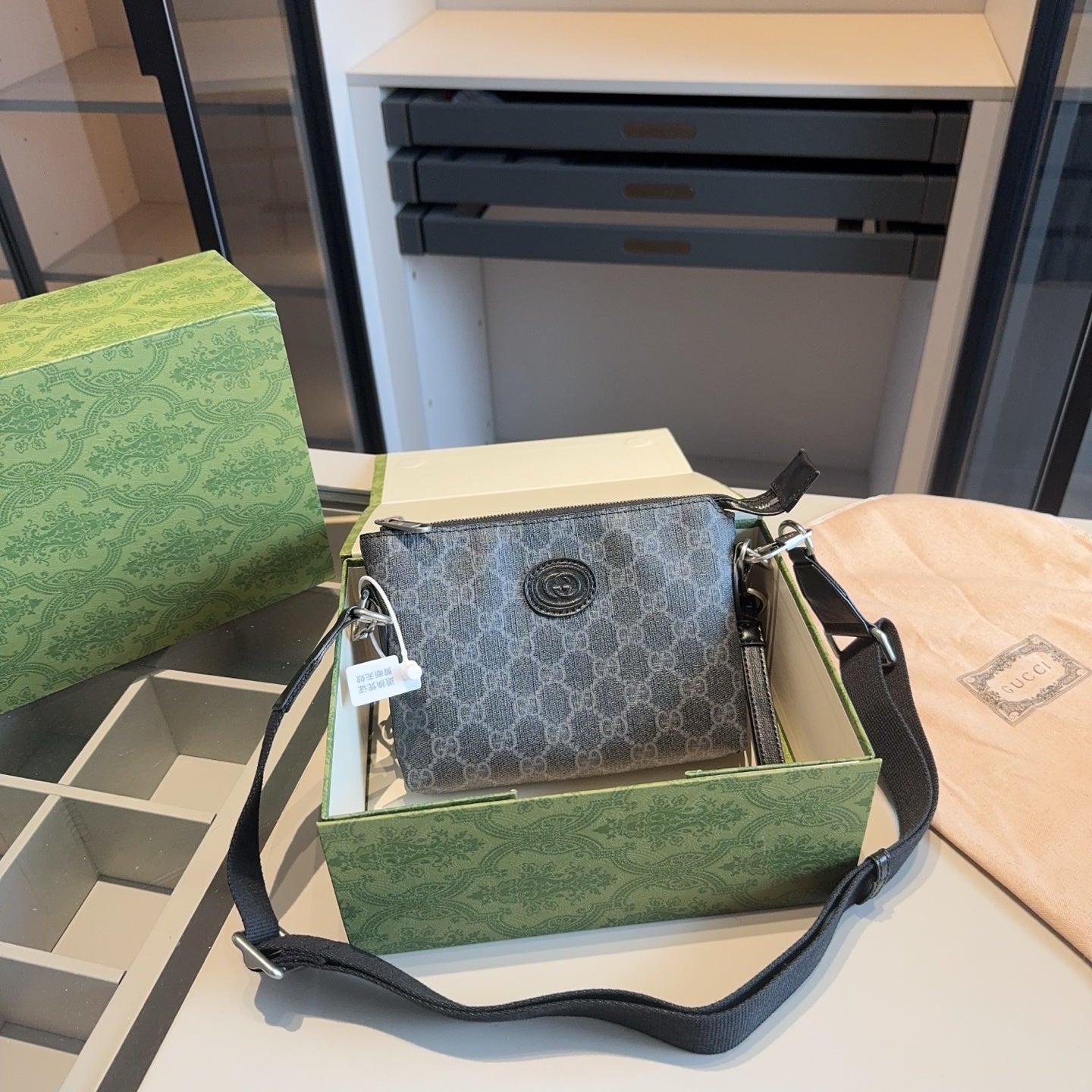 Gucci Unisex Crossbody Bag with Adjustable Straps