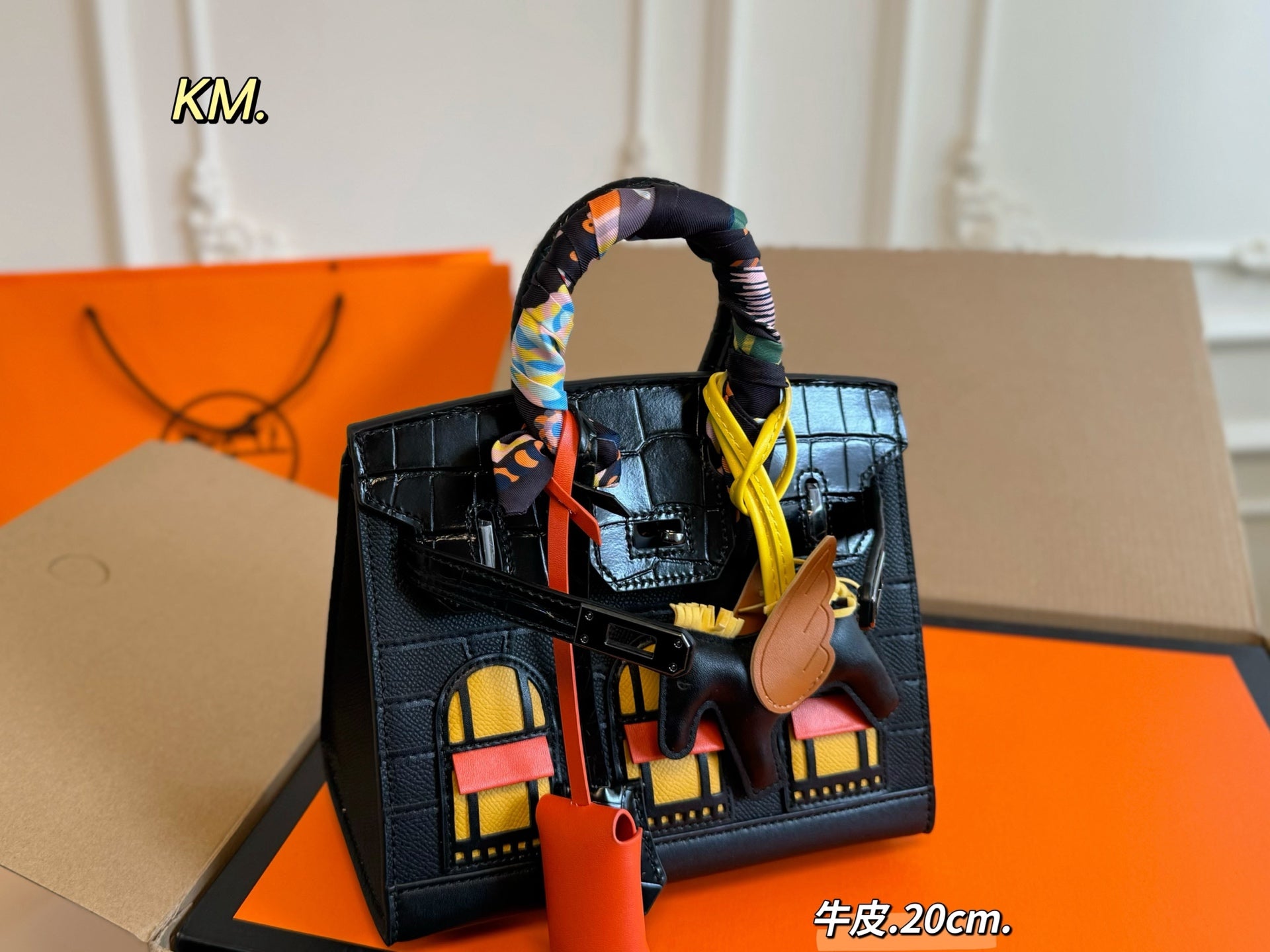 Hermes New Birkin House Handbag - 20cm Cowhide Folding Box