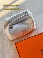 Hermes Canvas Toiletry Bag - Compact and Versatile