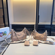 Prada Classic Series HOBO Three-in-One Crossbody Bag with Coin Purse Pendant