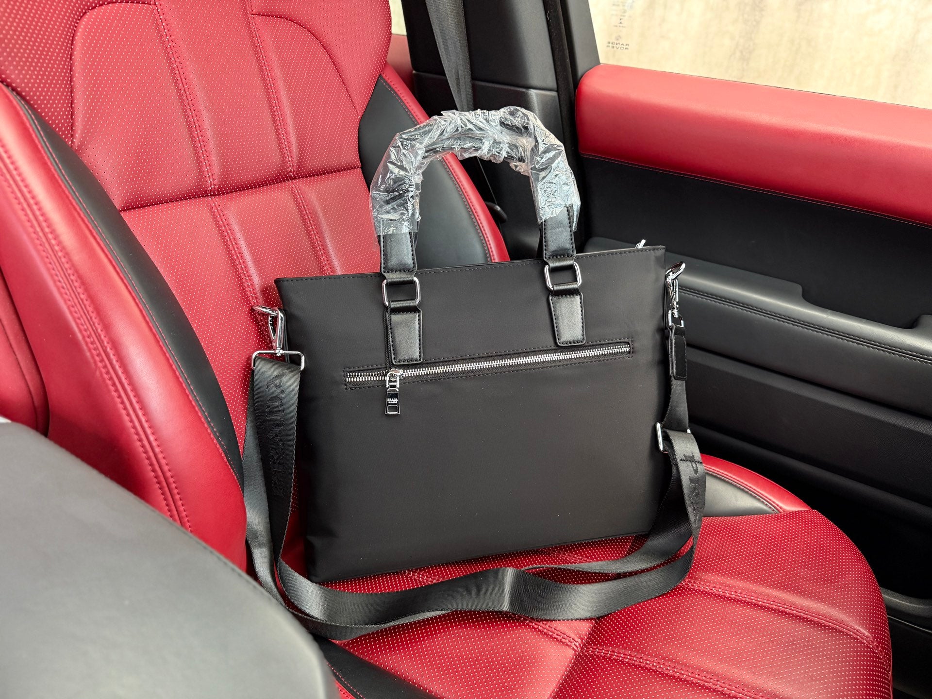 Premium Prada Men's Briefcase - Stylish Computer Bag