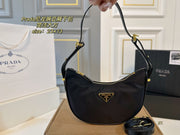 PRADA Nylon Pea Armpit Bag - Versatile Cross-Body Style